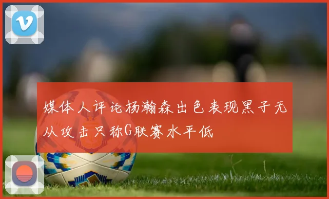 媒体人评论杨瀚森出色表现黑子无从攻击只称G联赛水平低